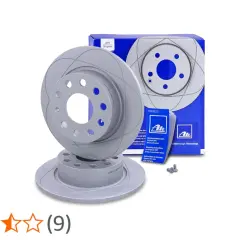 Zwei ATE Bremsscheiben, neu und originalverpackt, bereit für den Einbau. Perfekt für jeden Zimmermann, der Wert auf Qualität legt.