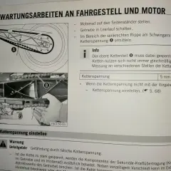 Anleitung zur Einstellung der Kettenspannung am Motorrad. Die richtige Kettenspannung ist wichtig für die Sicherheit.