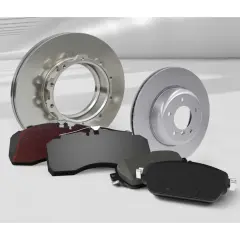 Bremsscheiben und Bremsbeläge, die zeigen, welches Bremssystem hat mein Auto.